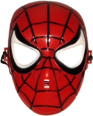 KAKU FANCY DRESSES Superhero Spider Face Mask for Kids - Red, Freesize Kids Costume Wear