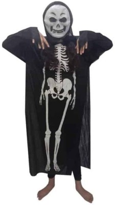 ITSMYCOSTUME Scary Ghost Skeleton Costume Dress for Kids Halloween Kids Costume Wear