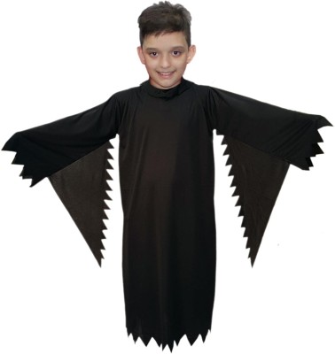 KAKU FANCY DRESSES Black Horror Ghost Halloween Costume/California Cosplay Costume -Black, 14-17 Yr Kids Costume Wear