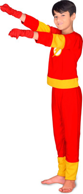 Adarsh Enter Flash Costume with Eye Mask & Gloves For Kids Halloween Dress Fancydress for Kid Kids Costume Wear