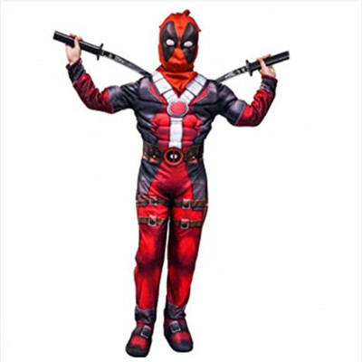 Chic Cos Kids Deadpole Super Action Hero Fancy Dress Costume Kids Costume Wear