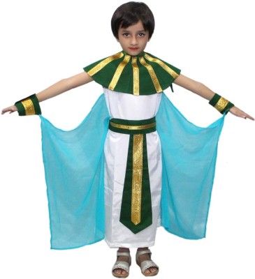 KAKU FANCY DRESSES Egyptian Dress For Girls, Global Ethnic Costume Set -Multicolor, 7-8 Yrs Kids Costume Wear