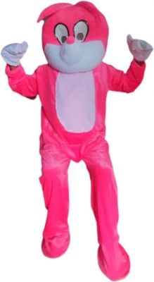 FADUSELERS Fur Fabric Pink Rabbit Mascot For Prank or Birthday (5.8 FEET SIZE) Kids Costume Wear