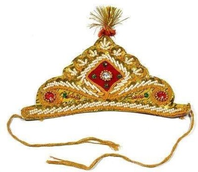 KAKU FANCY DRESSES Mukut (Crown) For Boys & Girls, Mythological Costume Accessories Pack of 6 Kids Costume Wear