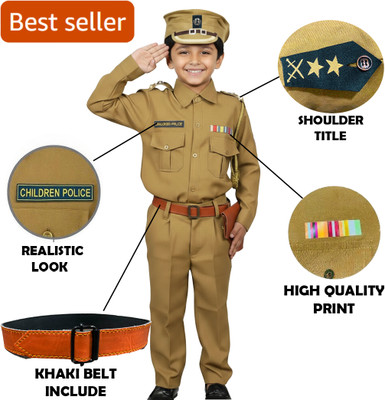FDF Police Dress with accessories included belt style7 Kids Costume Wear