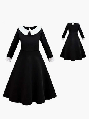 Vartanu Wednesday Addams dress Kids Costume Wear