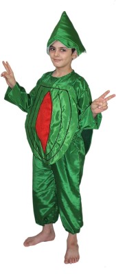 KAKU FANCY DRESSES Fruit Costume Watermelon Dress for Boys & Girls - Green & Red, 3-4 Years Kids Costume Wear