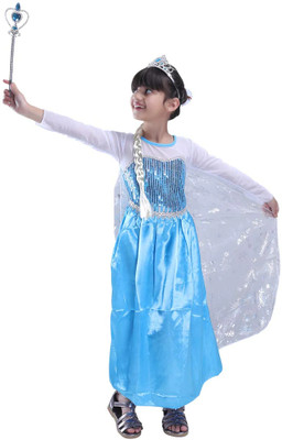 ECOM FASHION HUB Frozen Princess Elsa Costume Kids Costume Wear