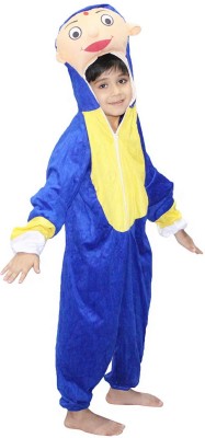 KAKU FANCY DRESSES Hatori Ninja Costume For Boys & Girls, Cartoon Dress - Blue, 3-4 Years Kids Costume Wear