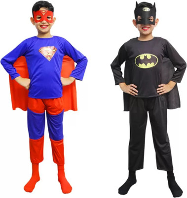 Renu collections Superman Batman Combo Kids Costume Wear