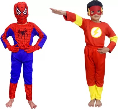 RIYA FASHION ENTERPRISES Spiderman::Flash Kids Costume Wear