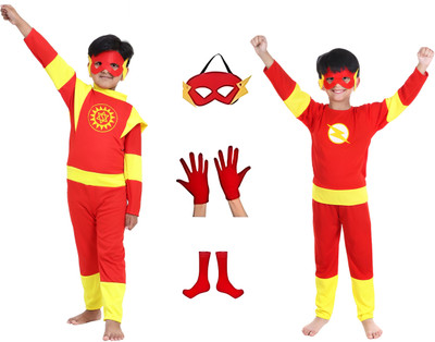 FRAIVIKO Shaktiman and Flash Kids Costume Wear