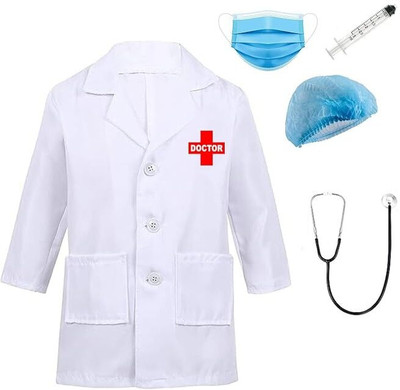 FASHION MINIS Doctor Kids Dress Costume/Coat For Little Boys & Girls Kids Costume Wear