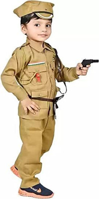 KENIM FASHION Police Dress for Kids| Police Costume | 1-10 Years Kids Kids Costume Wear