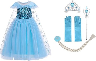 Fancy Steps Elsa Frock for girls1 Kids Costume Wear
