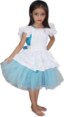 KAKU FANCY DRESSES White Apron for Cooking, Cleaning, Waiter Apron Dress For 7-8 Year Kids Costume Wear