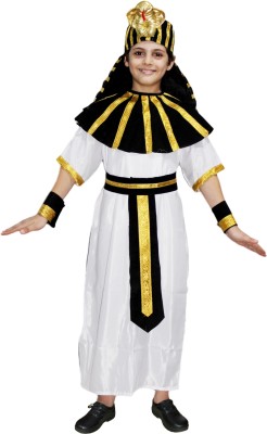 KAKU FANCY DRESSES Egyptian God Dress For Boys & Girls, International Ethnic Wear - Black 7-8 Yrs Kids Costume Wear