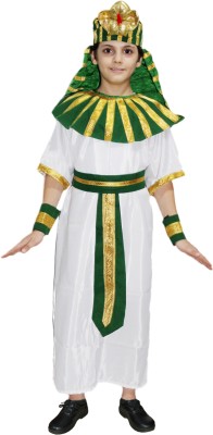 KAKU FANCY DRESSES Egyptian God Dress For Boys & Girls, International Ethnic Wear - Green 5-6 Yrs Kids Costume Wear