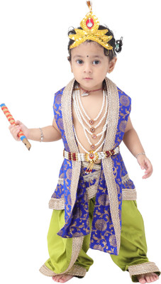 Design My Dress Bharat Kanha Ji Costume for Boys, Girls – Fit for Devotional Plays Kids Costume Wear