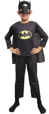 Glepy Superhero Batman Dress with Mask Only Kids Costume Wear
