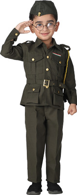 ITSMYCOSTUME Subhash Chandra Bose Dress for Boys Kids Kids Costume Wear