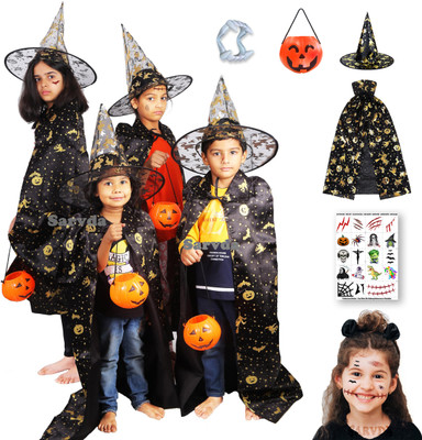 sarvda Halloween Costume For Kids With Accessories | Scary Fancy Dress For Girls & Boys Kids Costume Wear