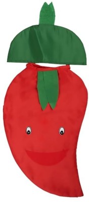 EthnicAlive Red Chilli Lal Mirch Vegetable Fancy dress Costume for Kids_(Age 2 to 10 Years) Kids Costume Wear