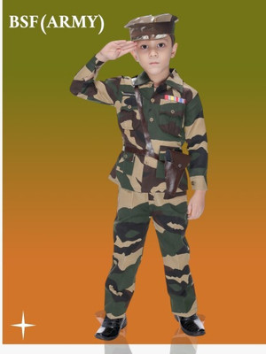 Smuktar garments KIDS ARMY DRESS Kids Costume Wear