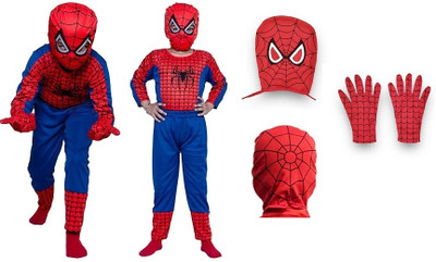 ECOM FASHION HUB Spiderman dress Little boys & girls Kids Costume Wear