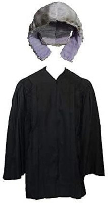 Chic Cos Judge or Barrister Fancy Dress Costume With Wig For Kids Events Theme Kids Costume Wear