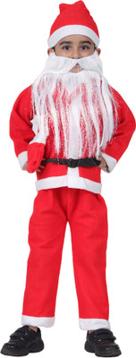 ITSMYCOSTUME Santa Claus Costume Dress Kids Baby Boys & Girls Kids Costume Wear