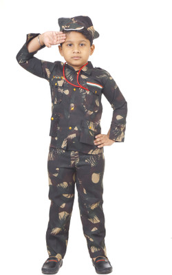 FashionID Army Kids Costume Wear