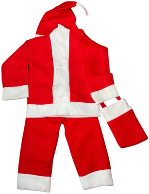 KittuGifts Santa Dress for Kids Kids Costume Wear