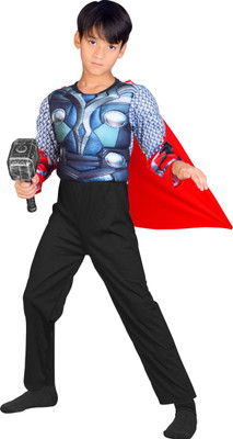 Adarsh Enter Thor Superhero Costume For Kids Halloween Dress Fancy Dress Birthday Gift Kids Costume Wear