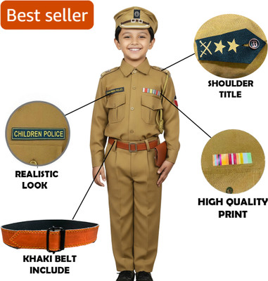 FDF Police Dress with accessories included belt style3 Kids Costume Wear