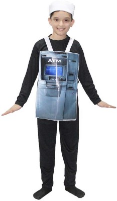 KAKU FANCY DRESSES ATM Money Dispensing Machine Costume/Object Fancy Dress For 3-12 Years Kids Costume Wear