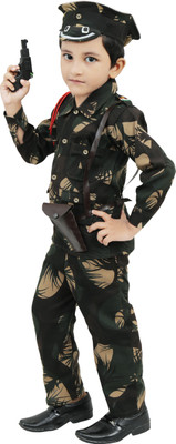 Chandrika Army Dress for 4 - 5 Years Kids Costume Wear
