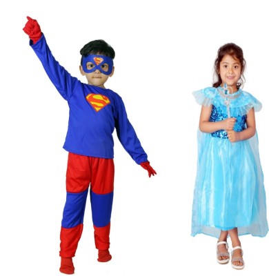 SILAYI BY RENU MEHRA Superman + Elsaa Kids Costume Wear