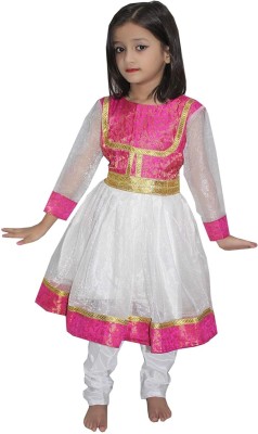 KAKU FANCY DRESSES Anarkali Dress For Girls, Traditional Ethnic Costume - Multicolor, 5-6 Years Kids Costume Wear