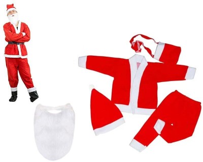 Brown Leaf Santa Clause Kids Costume Wear