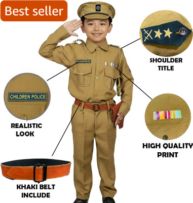 FDF Police Dress with accessories included belt Kids Costume Wear