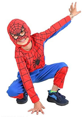 Fancy Steps spiderman dress for kids Kids Costume Wear