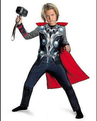 Adarsh Enter THOR SUPERHERO MUSCLE DRESS Kids Costume Wear