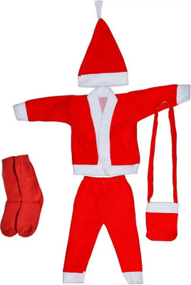 SAMRAT MART Santa Claus Kids Costume Wear