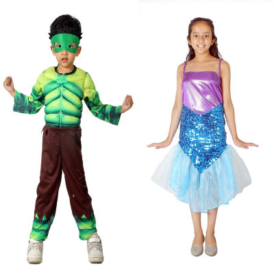 KAVITAENTERPRISE 2 Costume (Hulk + Mermaid) Kids Costume Wear