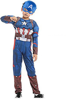 Fany Captain America Kids Costume Wear