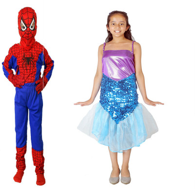 FRAIVIKO Spiderman and Mermaid Kids Costume Wear