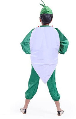 GOLDESTEEM Radish Vegetable Cosplay Costume Dress for Boys & Girls Party's, Halloween Dress Kids Costume Wear