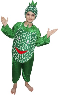 KAKU FANCY DRESSES Fruit Costume Pineapple Dress for Boys & Girls - Green, 3-4 Years Kids Costume Wear