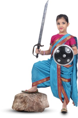 ITSMYCOSTUME Rani Laxmi Bai Jhansi Ki Rani Costume Dress For Girls Kids Kids Costume Wear